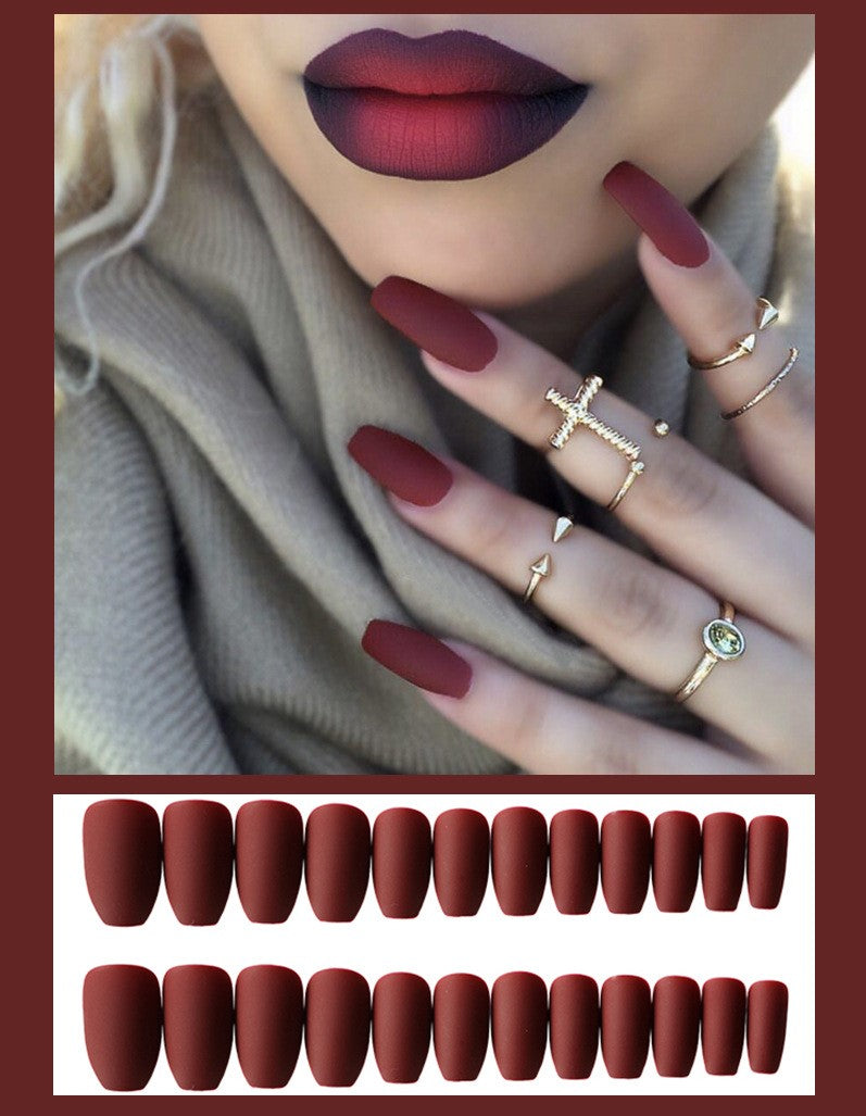 Matte Magic — 24pc Frosted Ballet Fake Nails