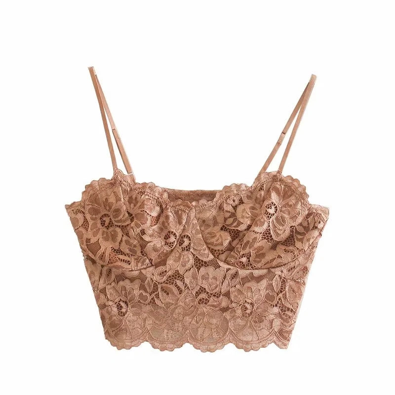 Lace Embrace — Delicate Lace Cami Bralette