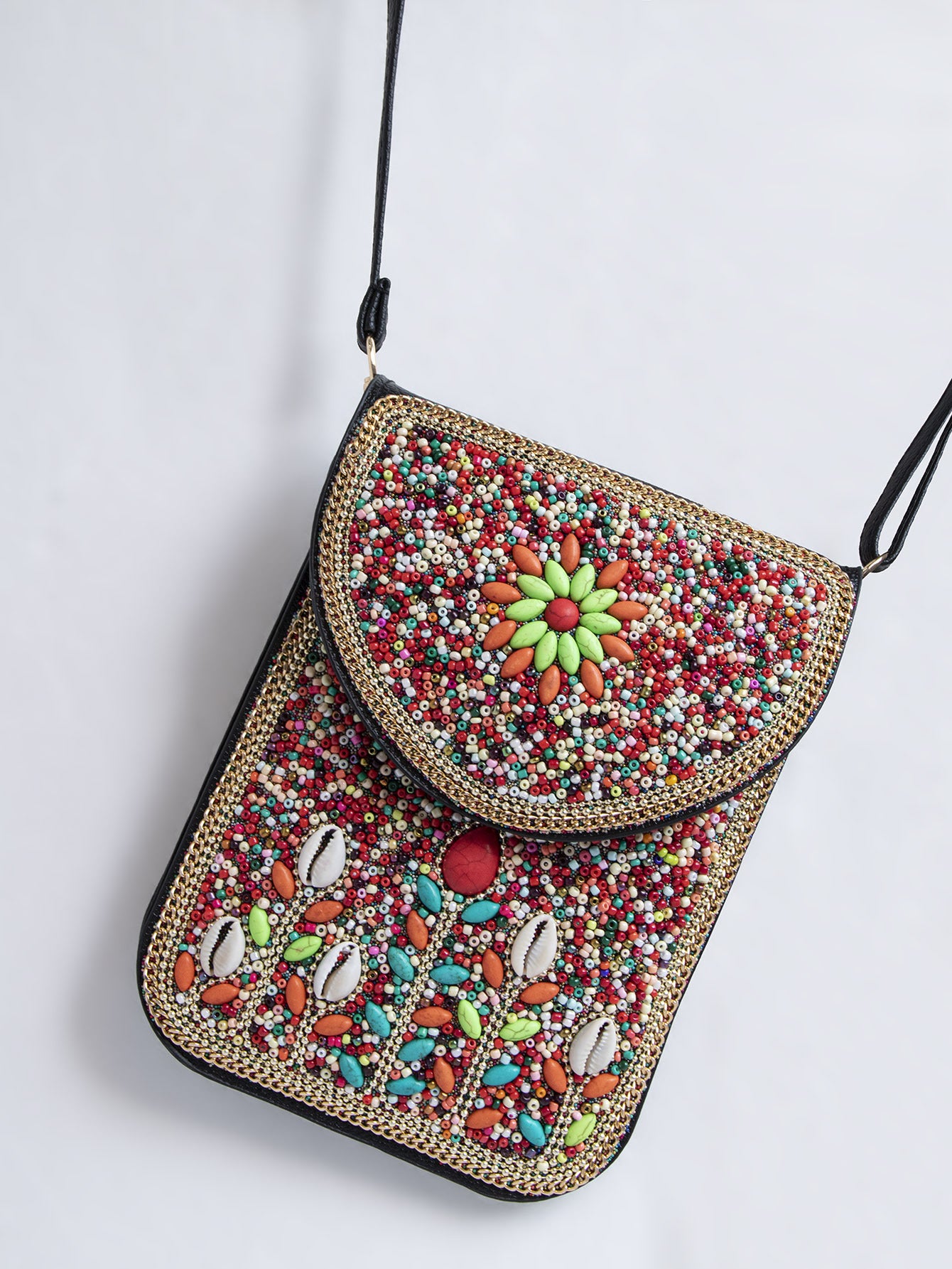 Bead Bliss — Bohemian Bead Satchel Phone Bag