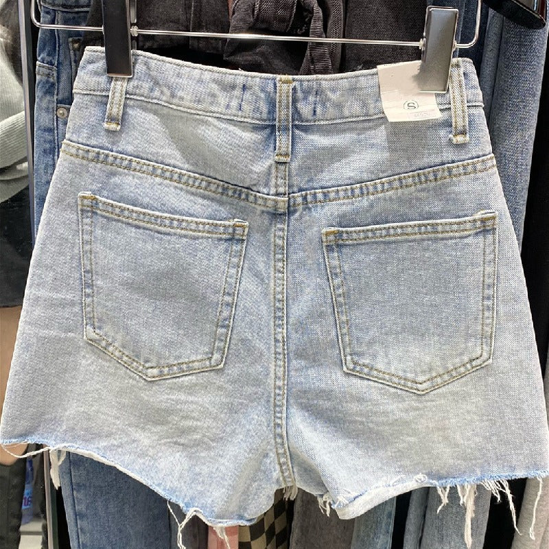 Raw Edge Rebel — Instagram-Ready Denim Shorts