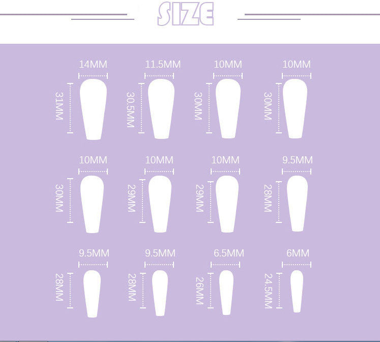 Marbleous! — Long Matte Marble European Fake Nails