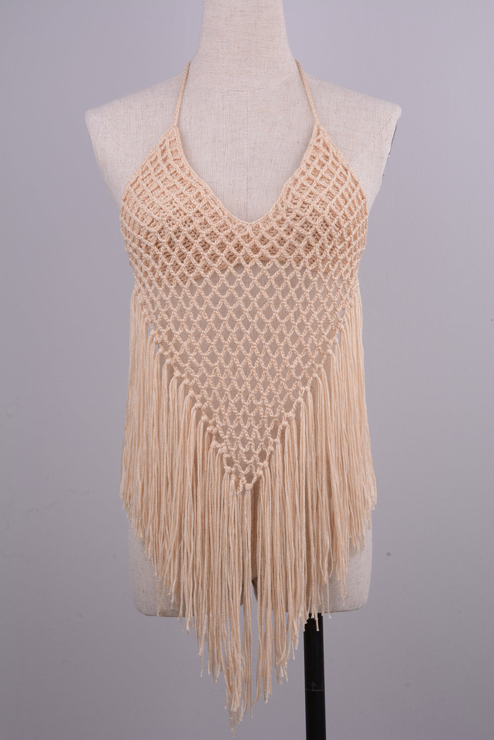 Knot Your Average — Handwoven Tassel Split Bikini Set