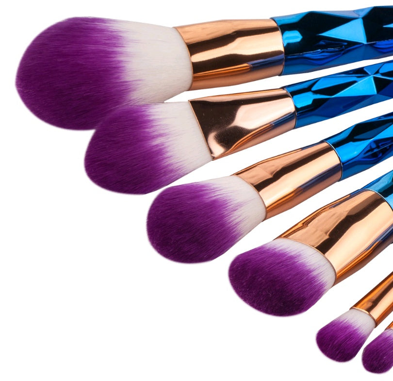 Diamond Dazzle — 7-Piece Diamond Handle Makeup Brush Set, Foundation & More