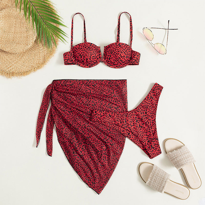 Petal Pushers — 3-Piece Floral Bikini & Beach Dress