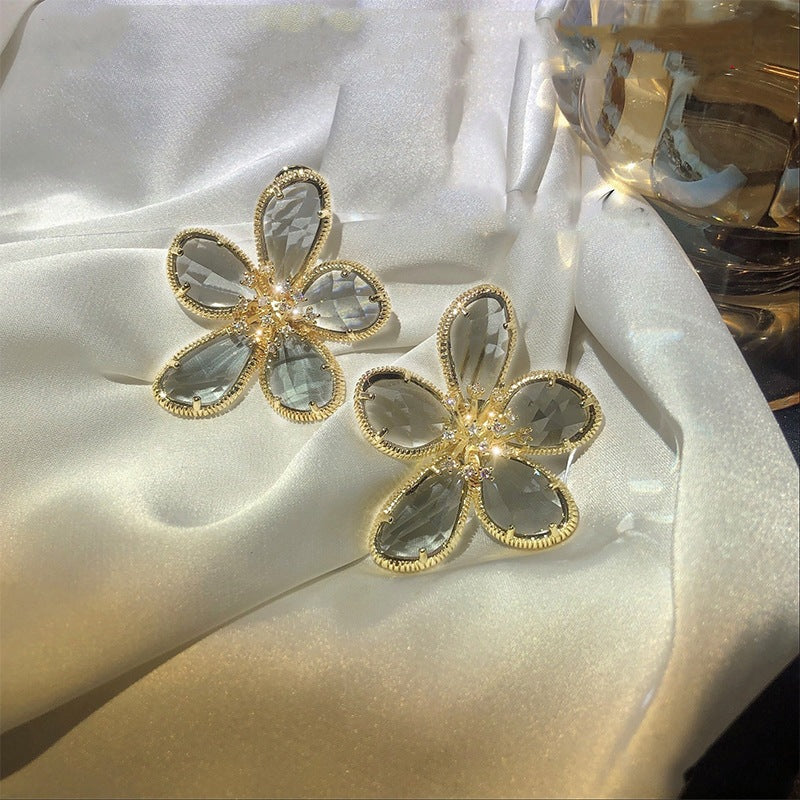 Floral Fancy — Temperament Female Flower Earrings