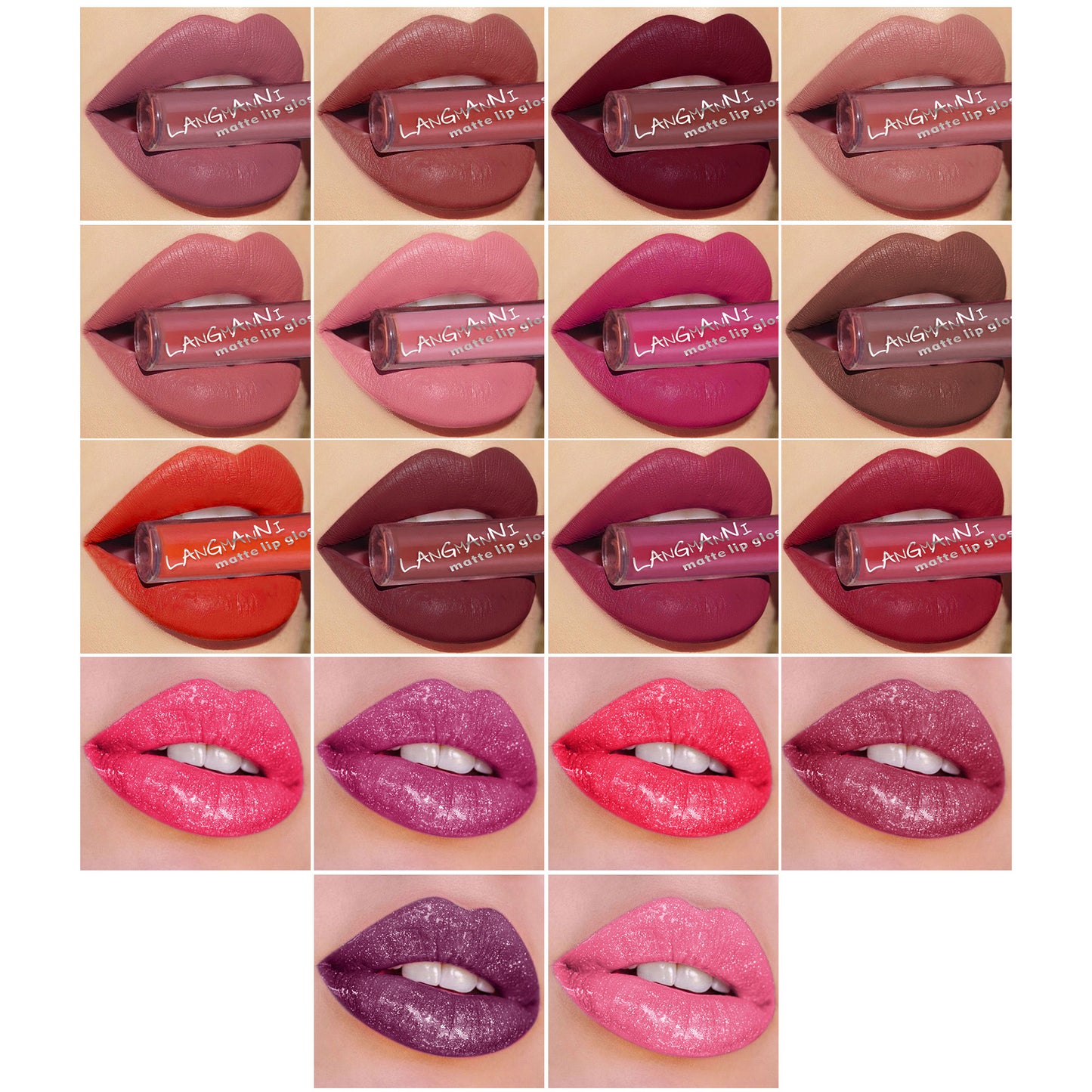 Lip Sync — 18-Piece Matte Velvet Lip Gloss Set