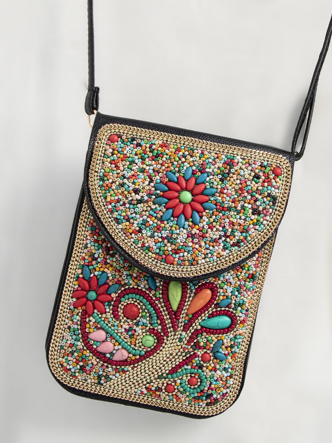 Bead Bliss — Bohemian Bead Satchel Phone Bag