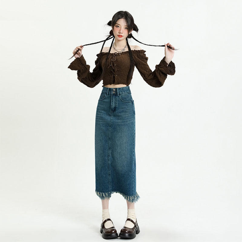 Skirt the Rules — New Tummy-Control Loose-Fit Denim Skirt