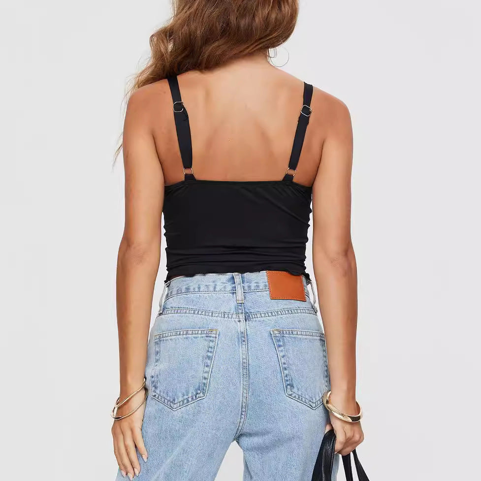 Knotty & Nice — Casual Knotted Slim-fit Camisole for Her