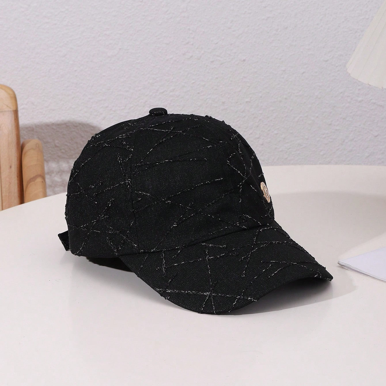 Rhinestone Rendezvous — Shiny Rhinestone Mesh Cap