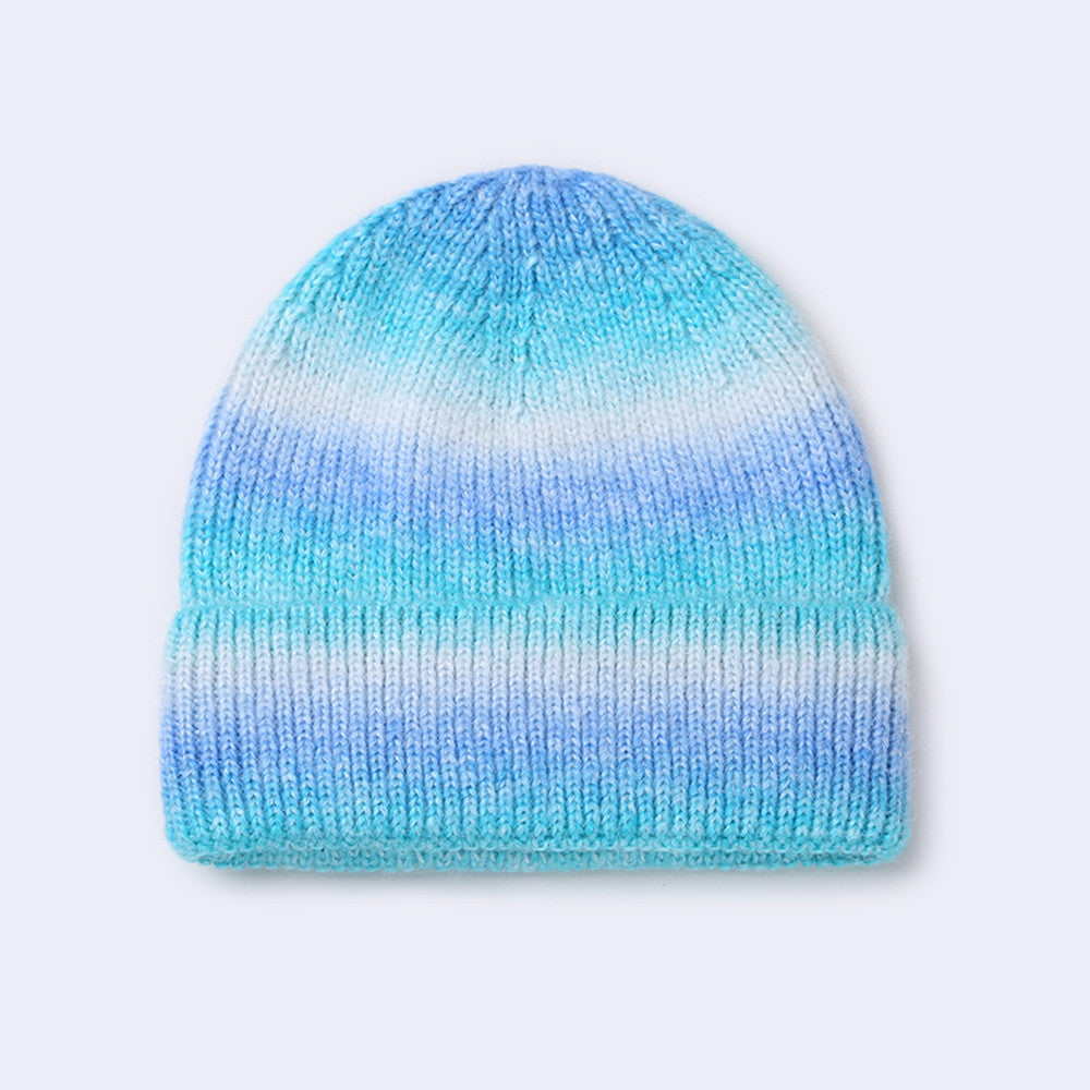 Gradient Yarn Hat Women's Fashion Knitted Hat