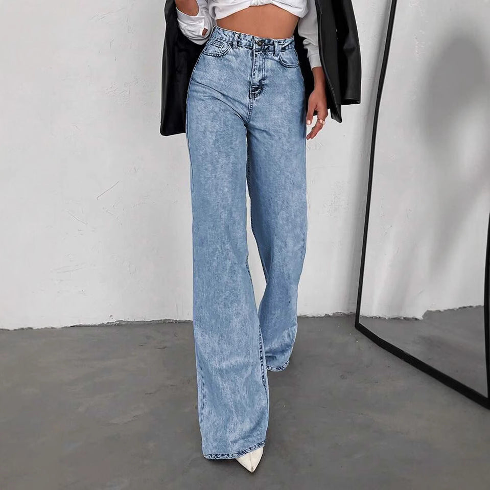 Leg-endary Style — Women's Loose Straight-Leg Slimming Denim