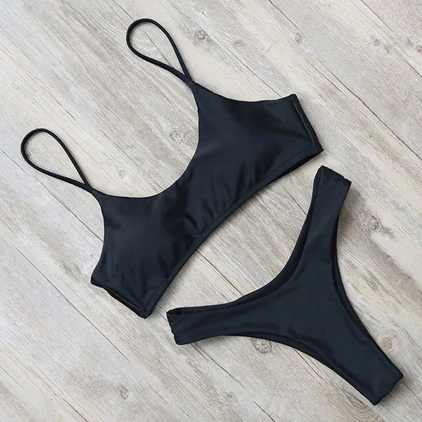 Simply Swim — Solid Color Bikini Swimsuit