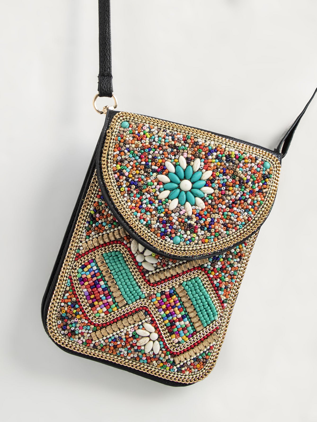 Bead Bliss — Bohemian Bead Satchel Phone Bag