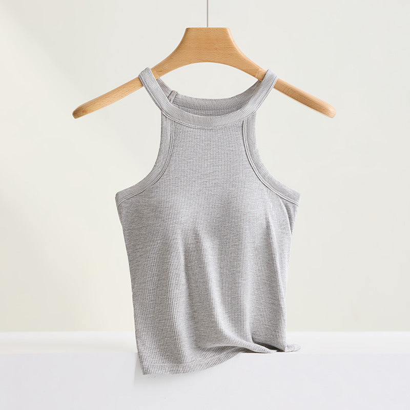 Cup-tivating Comfort — Women's Cami with Built-in Chest Pads