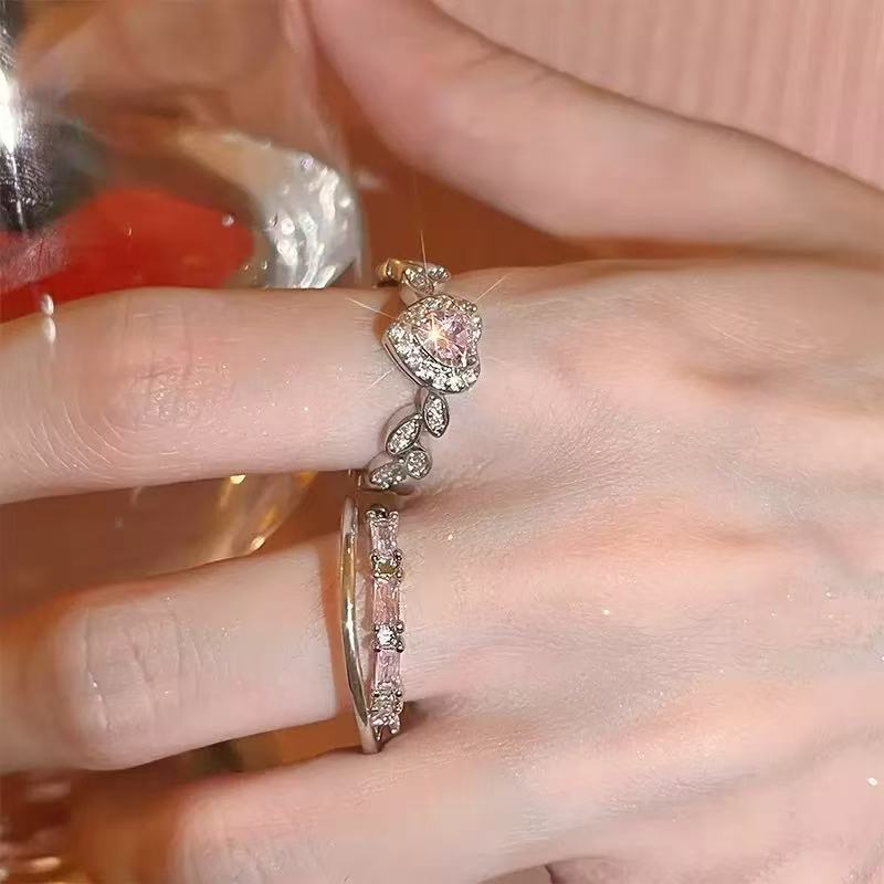 Heart's Desire — Romantic Zircon Couple Ring