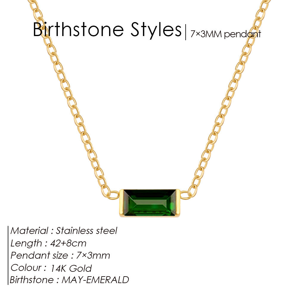 December Delight — 18K Gold-Plated Layered Choker with Birthstone