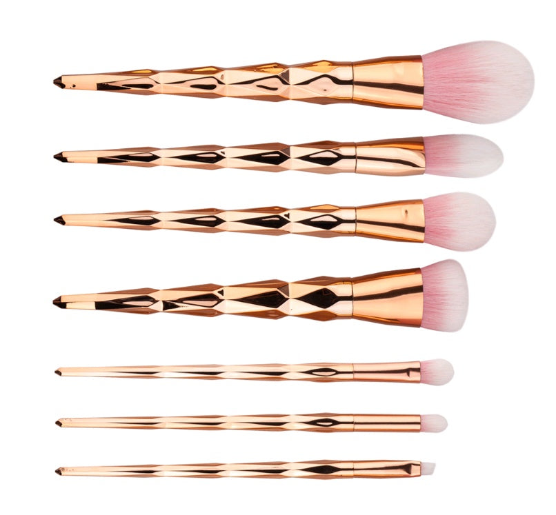 Diamond Dazzle — 7-Piece Diamond Handle Makeup Brush Set, Foundation & More