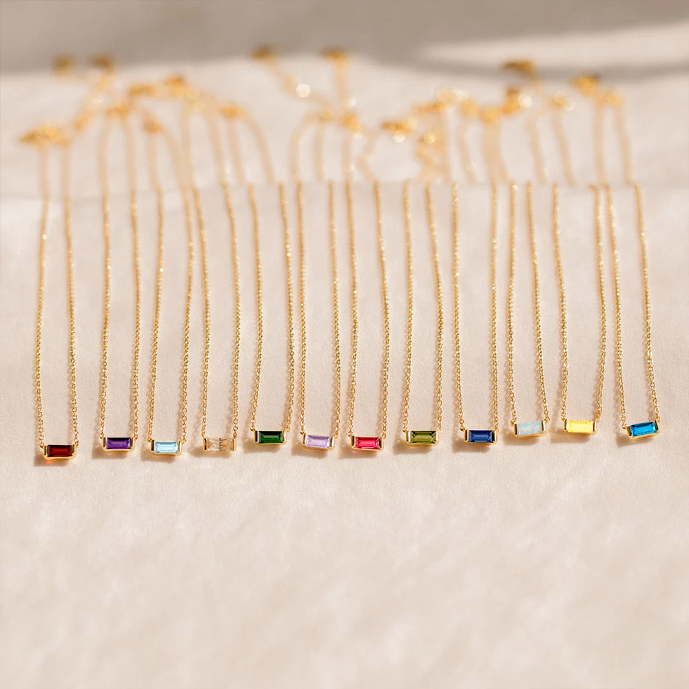 December Delight — 18K Gold-Plated Layered Choker with Birthstone