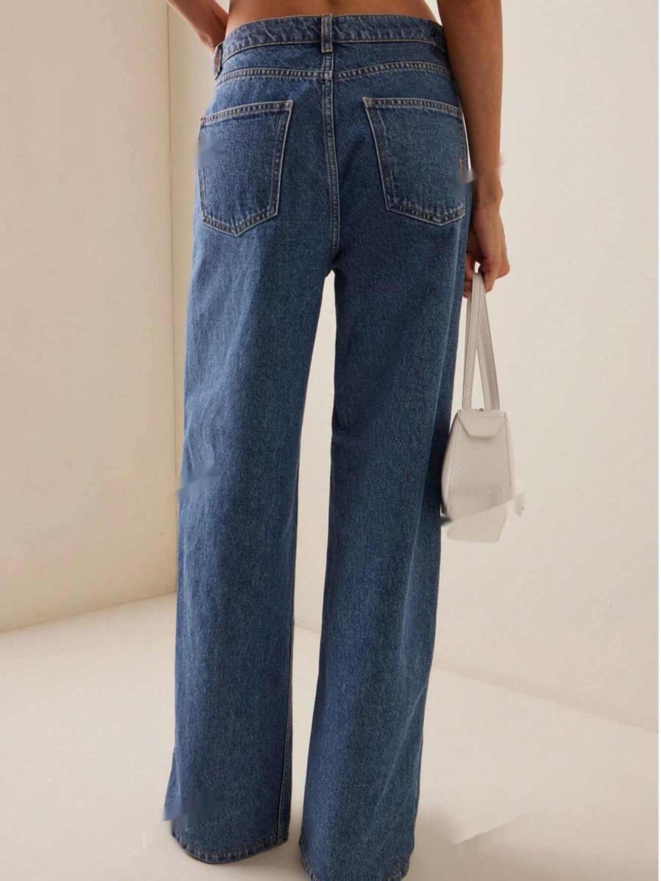 Slit Happens — Button-Front Straight-Leg Slit Jeans