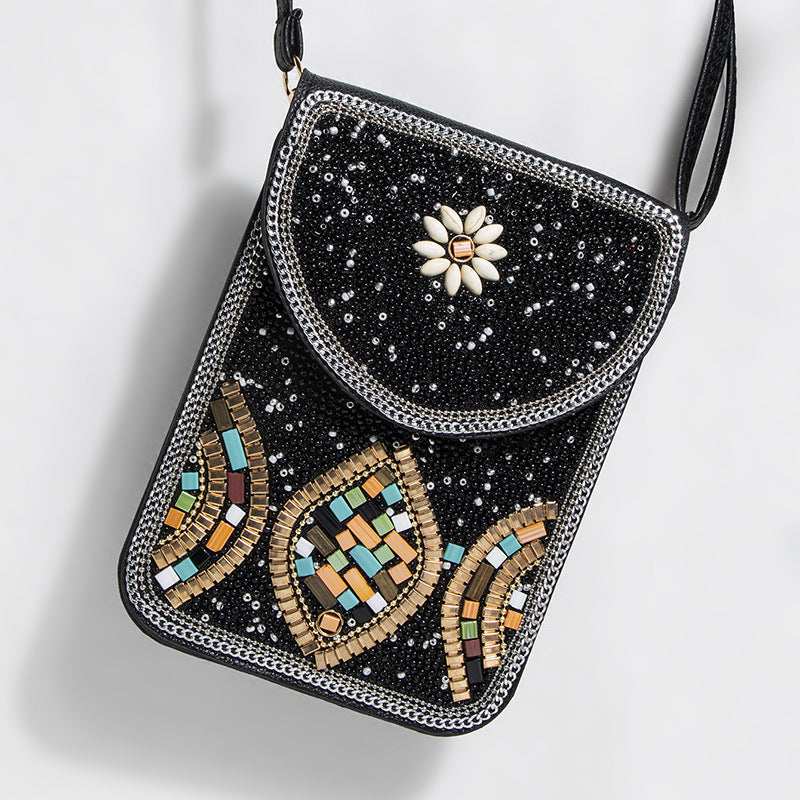 Bead Bliss — Bohemian Bead Satchel Phone Bag