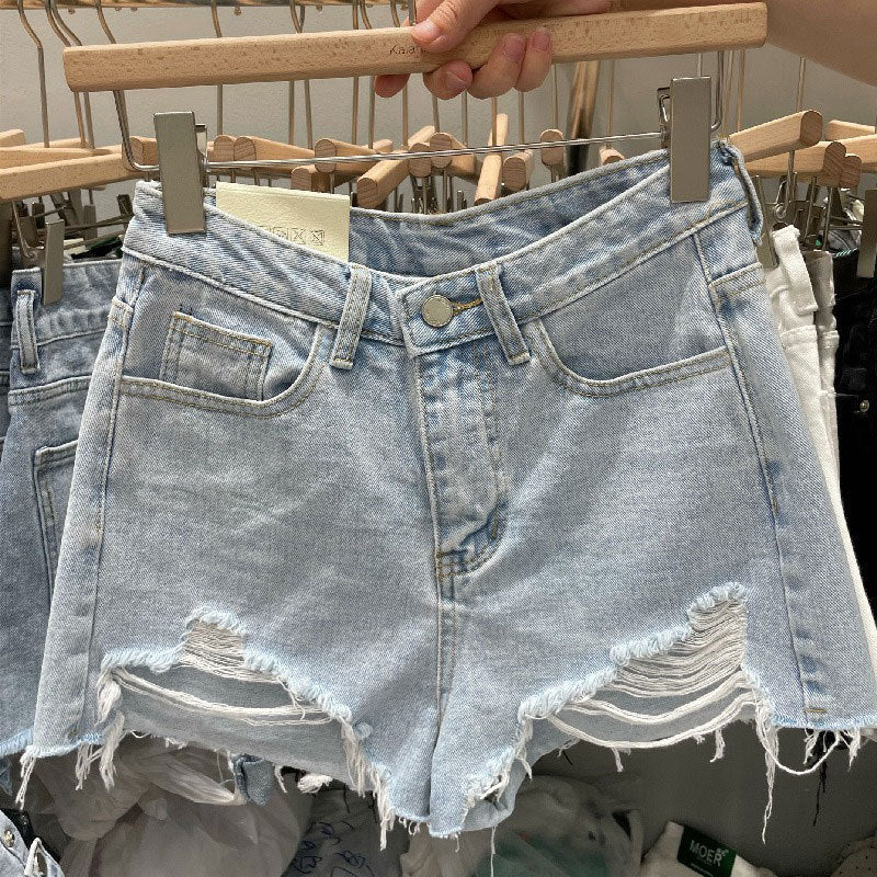 Raw Edge Rebel — Instagram-Ready Denim Shorts