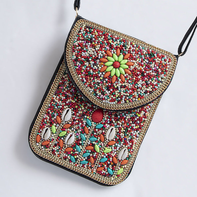 Bead Bliss — Bohemian Bead Satchel Phone Bag