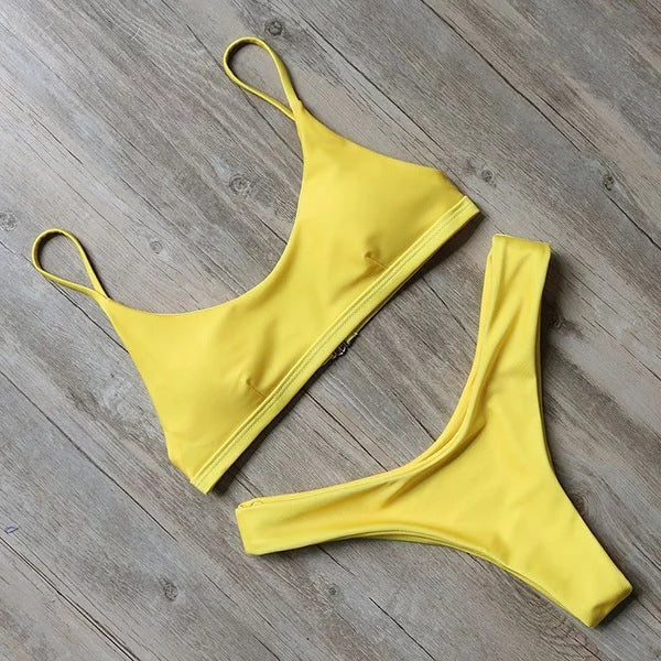 Simply Swim — Solid Color Bikini Swimsuit