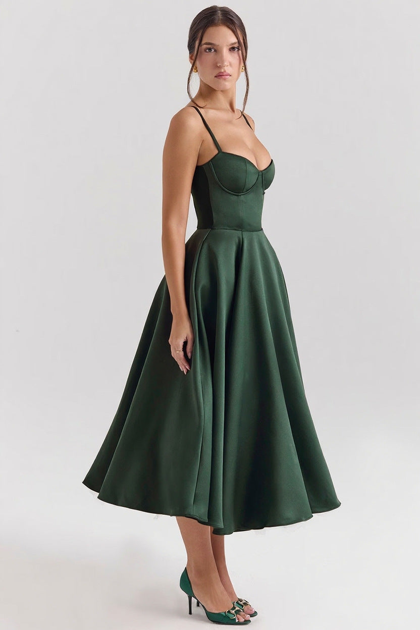 Mesh-Merizing — Double-Layer Maxi Slip Dress