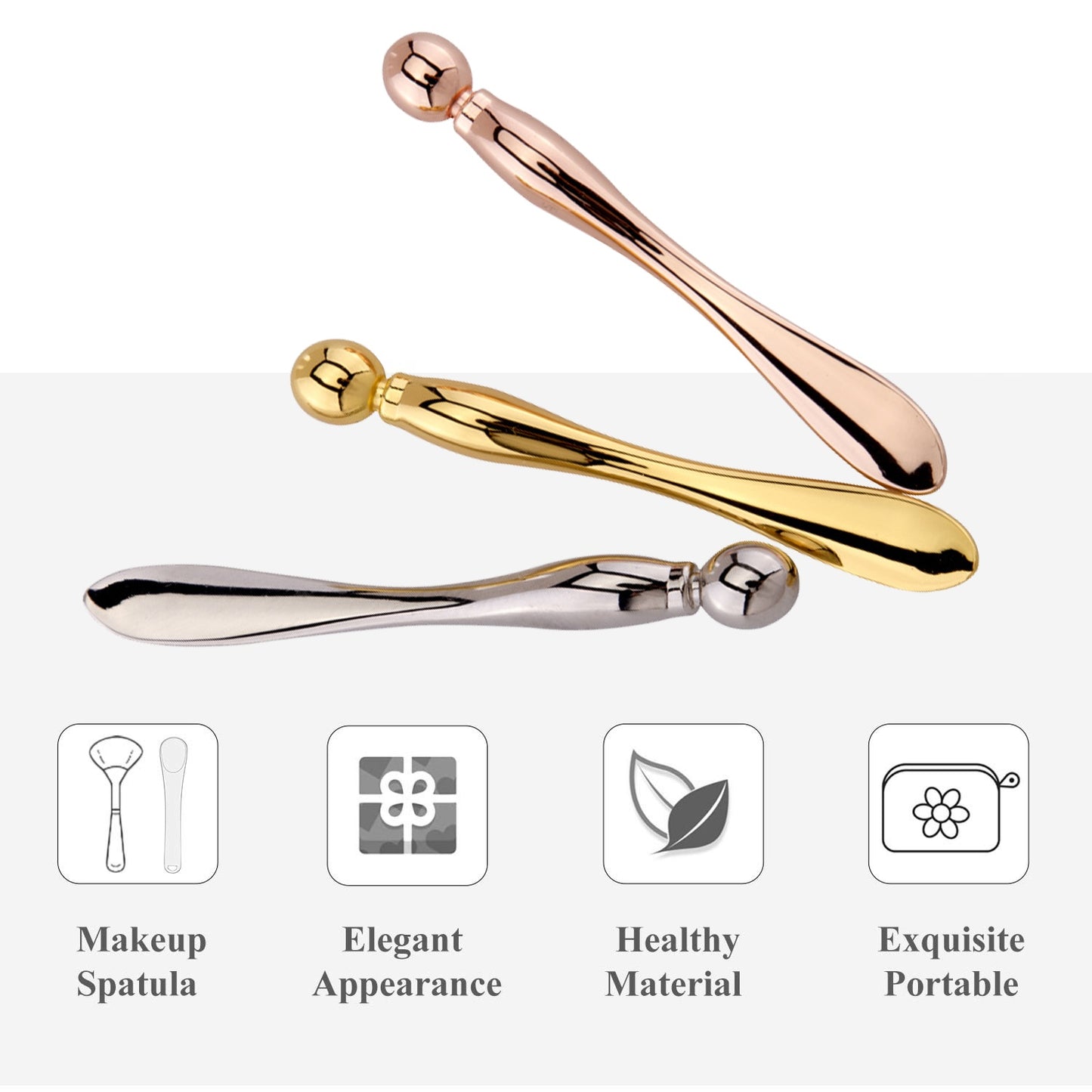Roll With It — Eye Cream Roller & Metal Spatula Duo