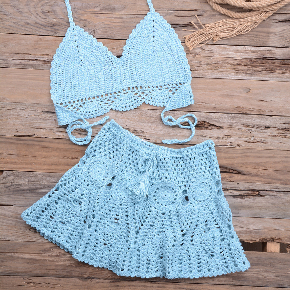 Woven Wonder — Hand-Woven Strappy Bikini Set