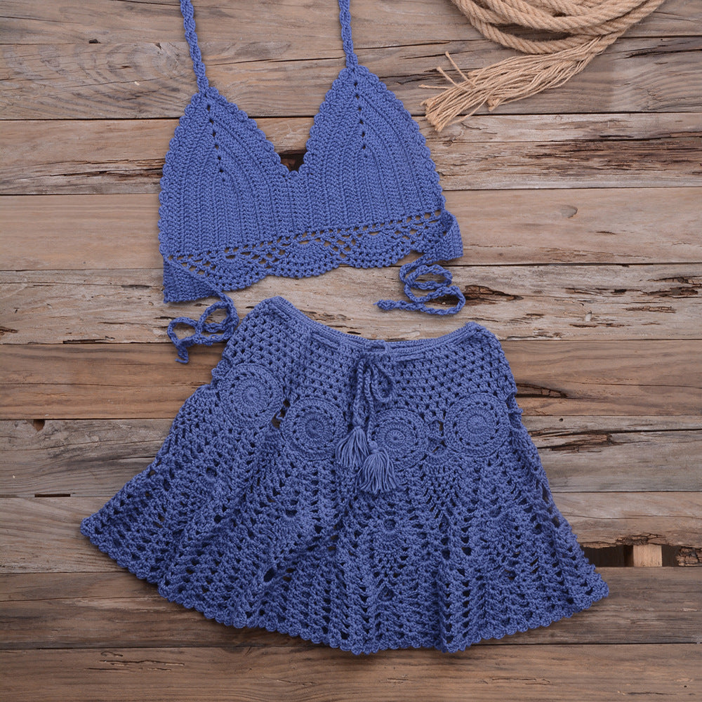 Woven Wonder — Hand-Woven Strappy Bikini Set