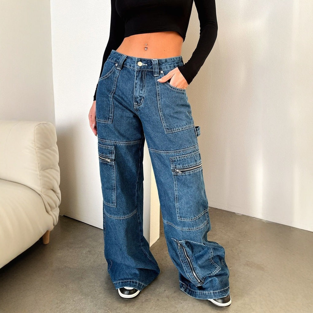 Work It, Girl — American Vintage Wide-Leg Workwear Jeans
