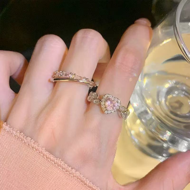 Heart's Desire — Romantic Zircon Couple Ring