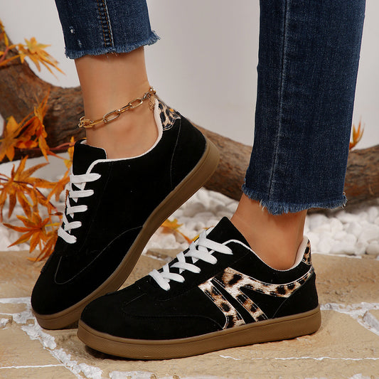 Prowl Perfect Shoes — Vintage Leopard Print Board Shoes, Large Size