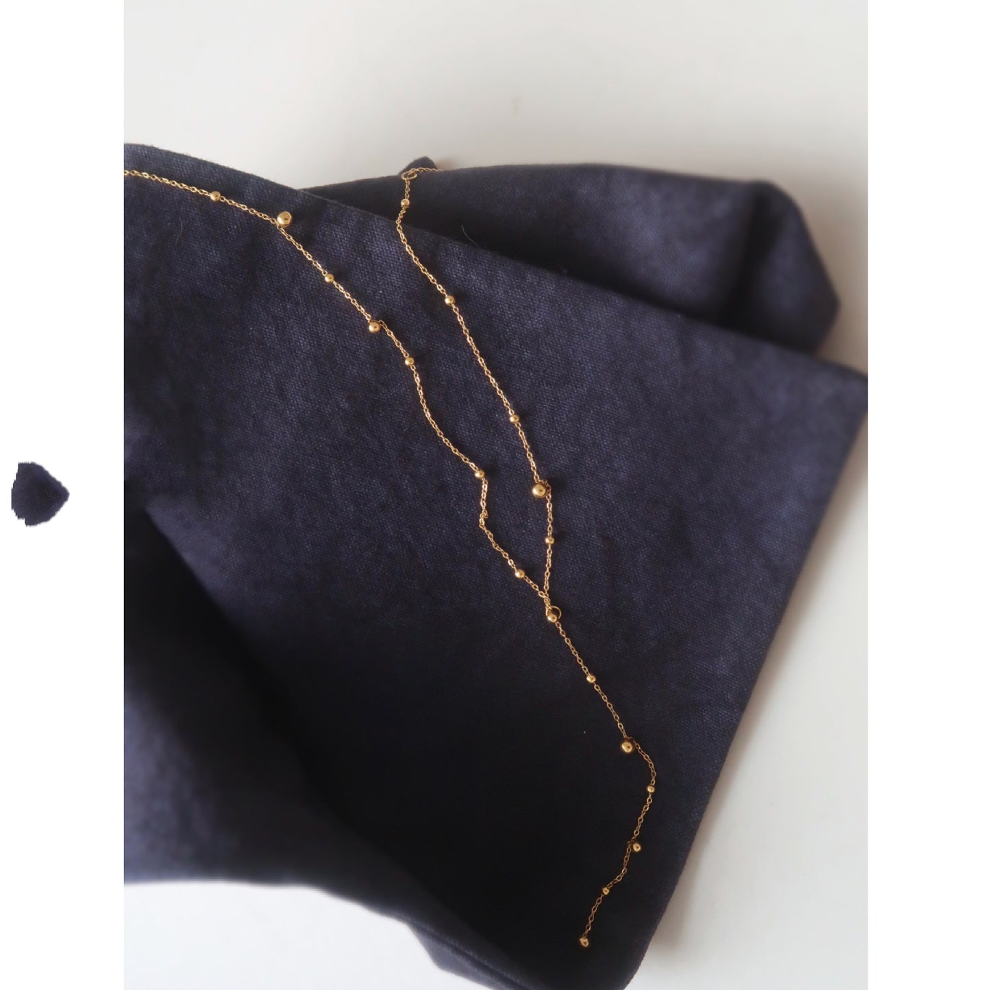 Tassel Twirl — Y-shaped Necklace with Tassel Pendant & Round Beads