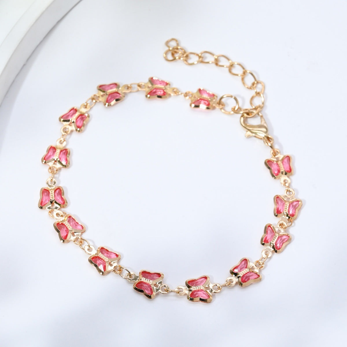 Heartfelt Sparkle — Red Diamond Niche Light Luxury Necklace