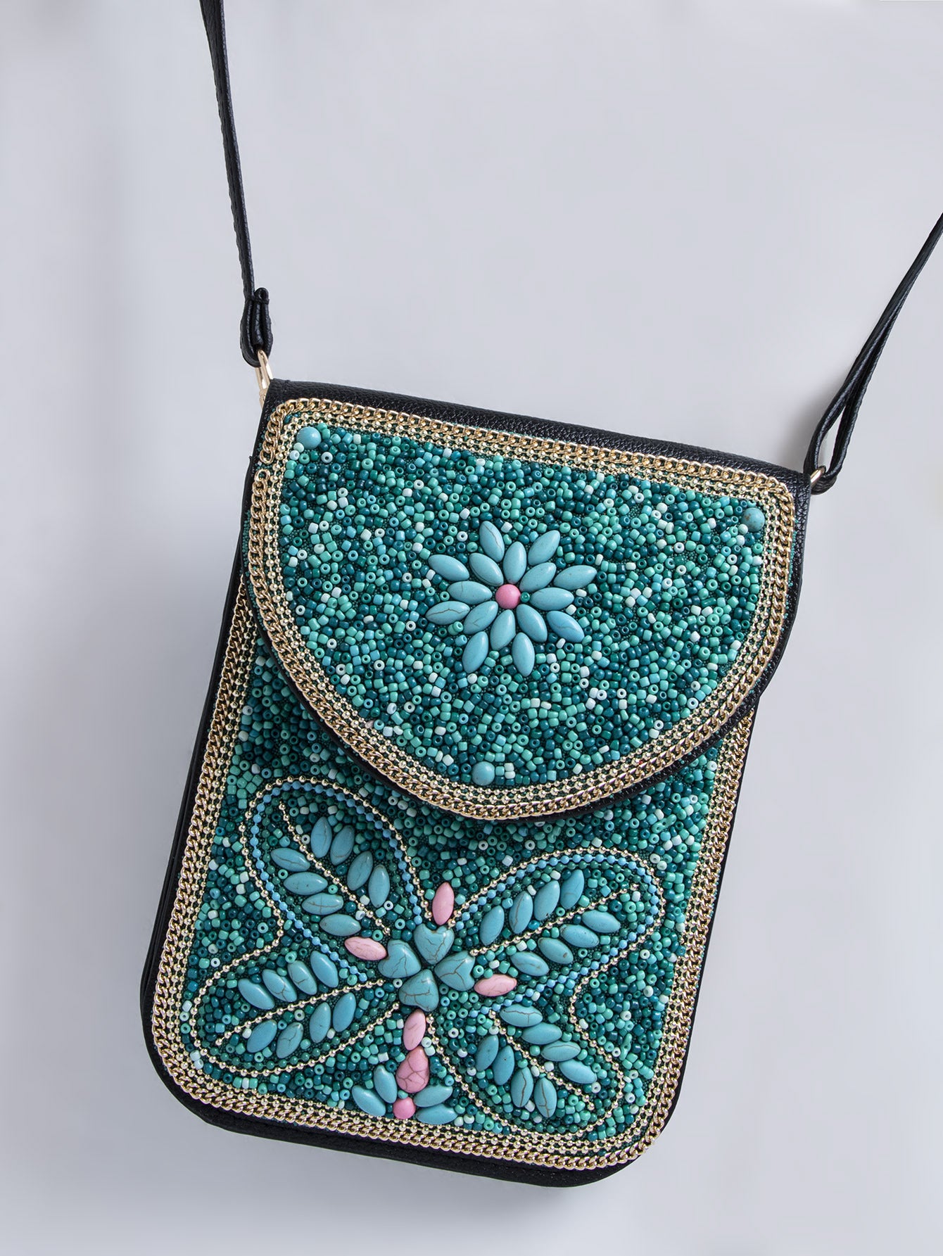 Bead Bliss — Bohemian Bead Satchel Phone Bag