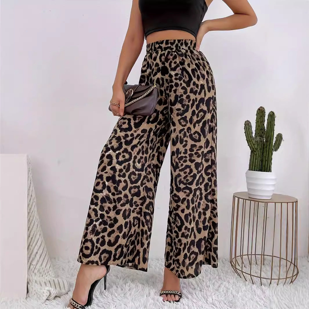 Waist Woes No More — Elastic-Waist Casual Wide-Leg Pants