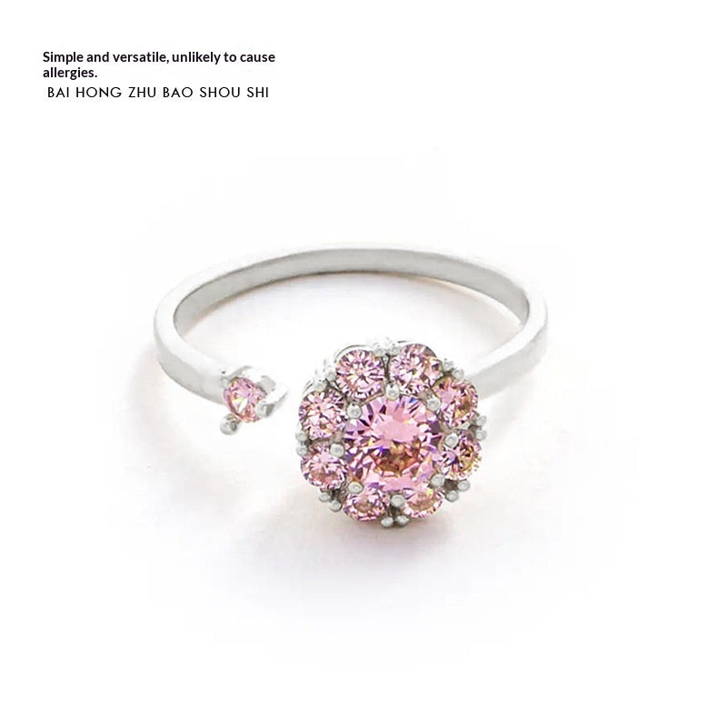 Petal Pivot — Rotatable Flower Ring, Elegant & Adjustable