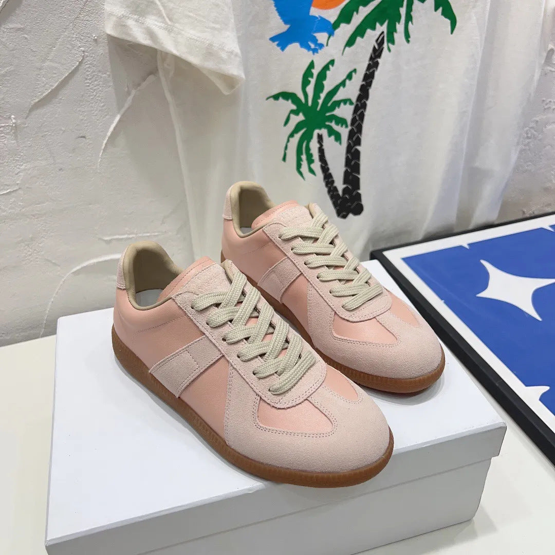 Cowhide Comfort — Unisex Thin-Soled Casual Sneakers
