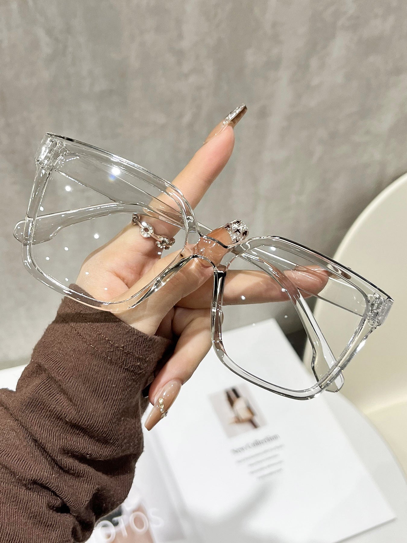 Square Up Your Style — Korean Trendy Square-Frame Glasses