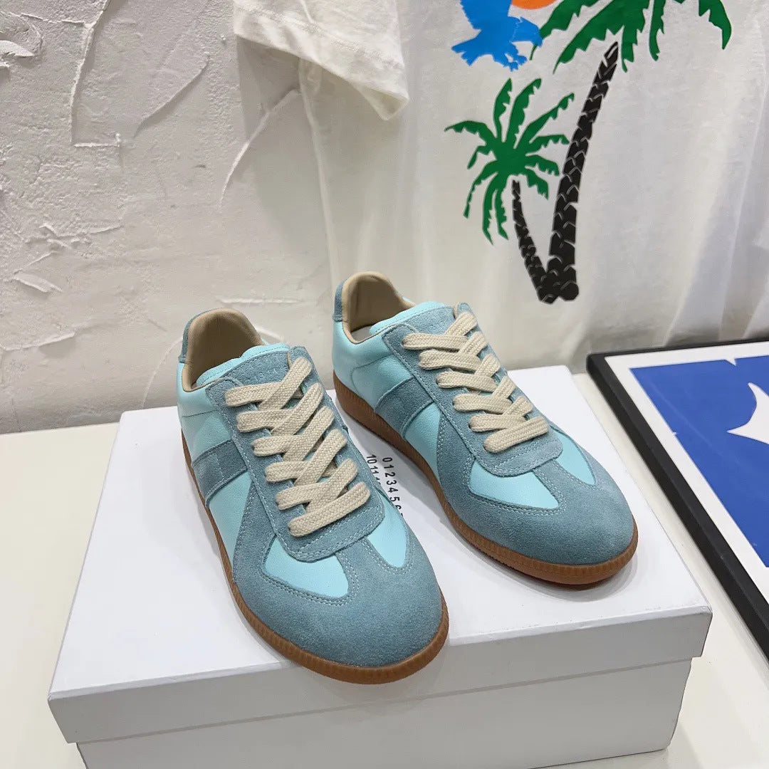 Cowhide Comfort — Unisex Thin-Soled Casual Sneakers