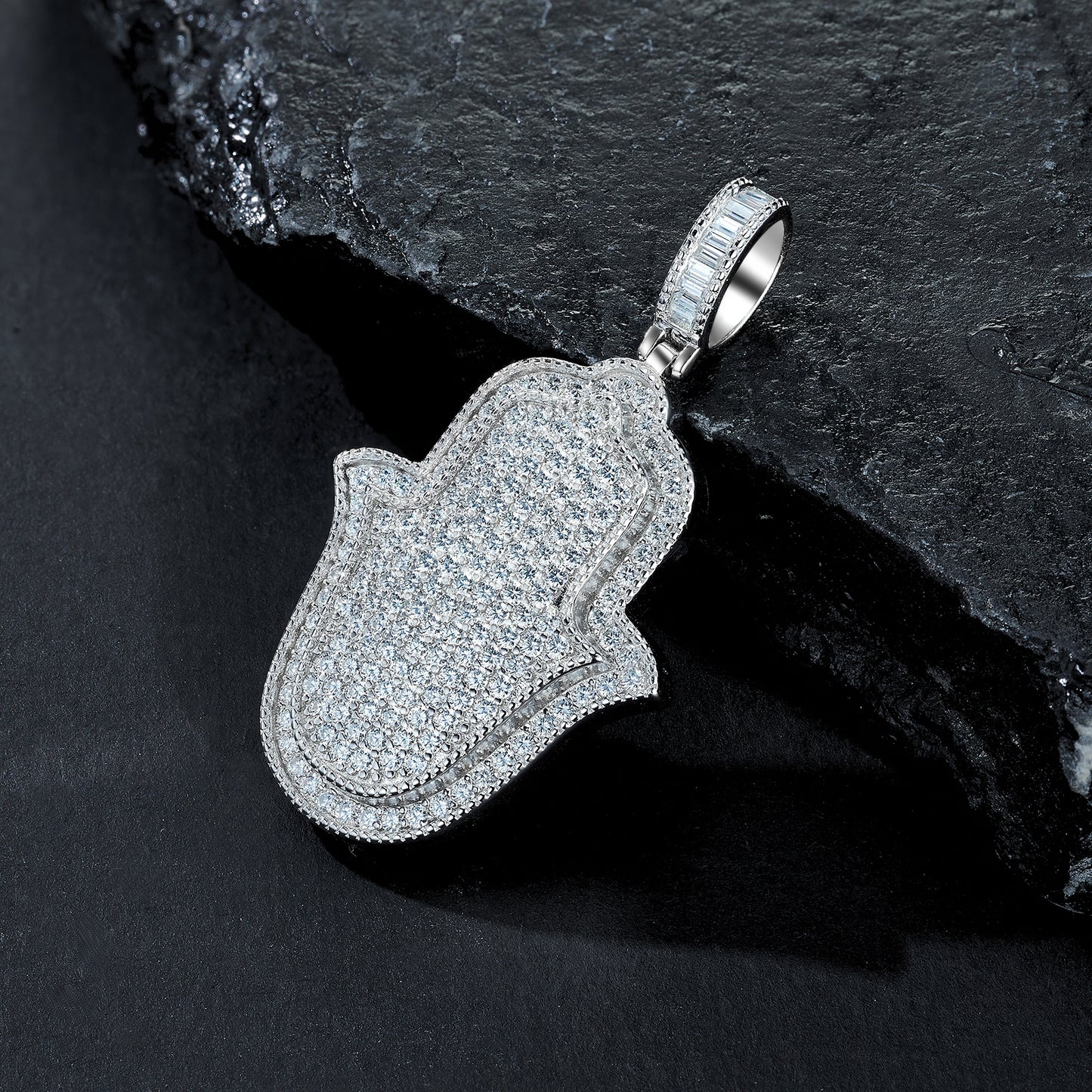 Dazzle Duo — S925 Platinum Plated Moissanite Necklace Set