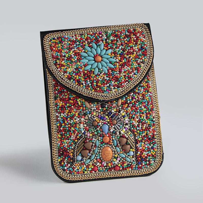 Bead Bliss — Bohemian Bead Satchel Phone Bag