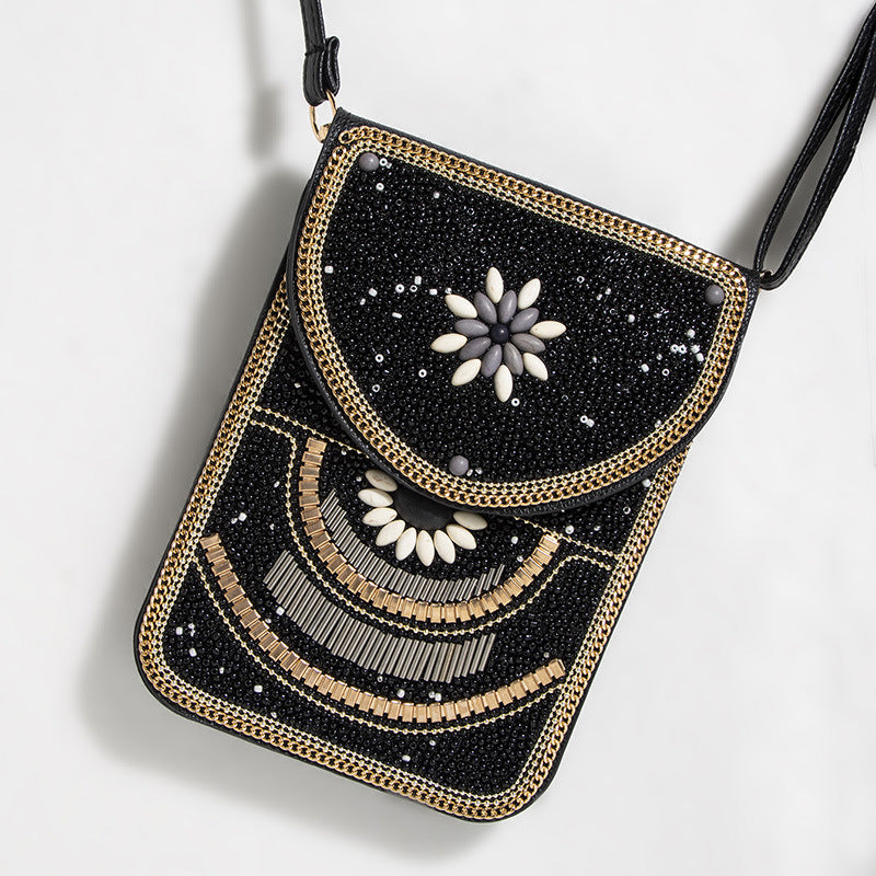 Bead Bliss — Bohemian Bead Satchel Phone Bag