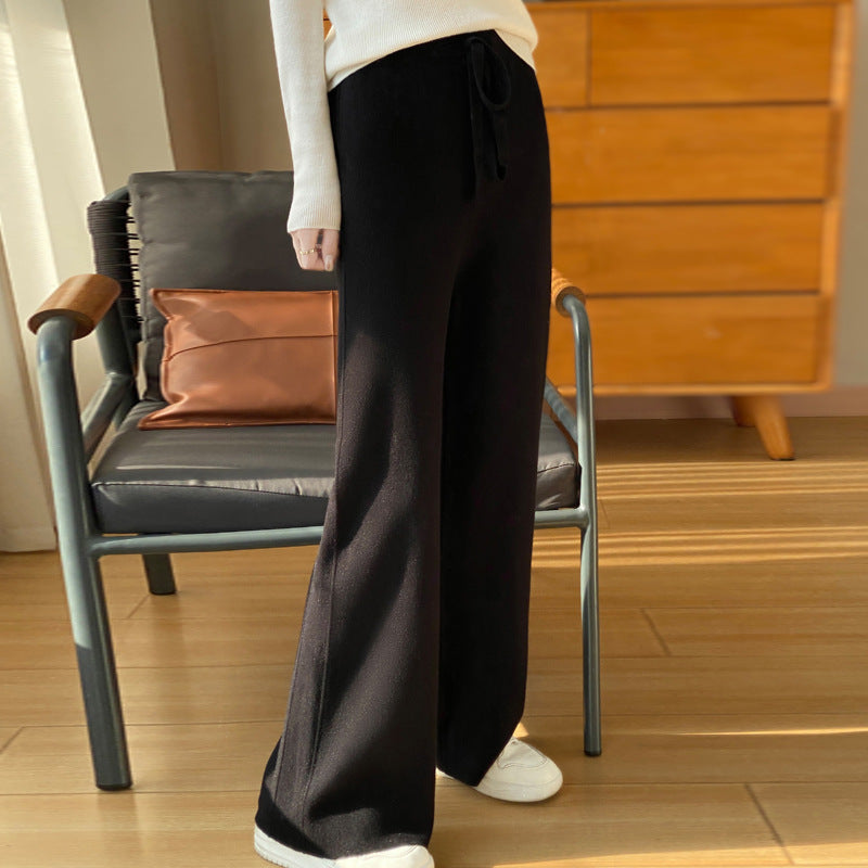 Elegance in the Everyday — High-Waisted Casual Straight-Leg Pants