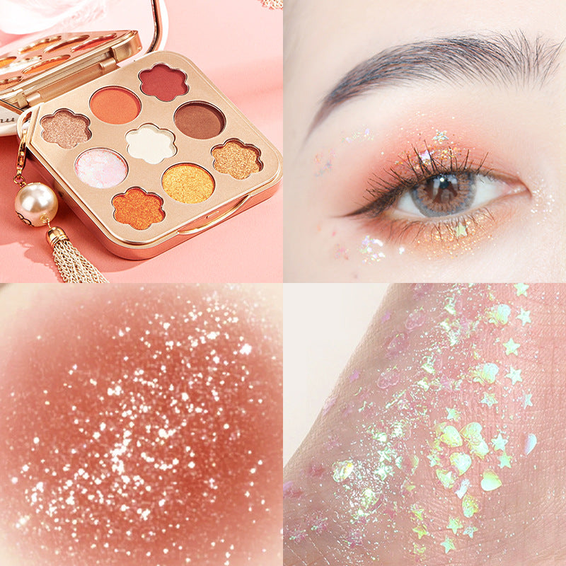Starry-Eyed Stunner — 9-Color Matte & Shimmer Palette