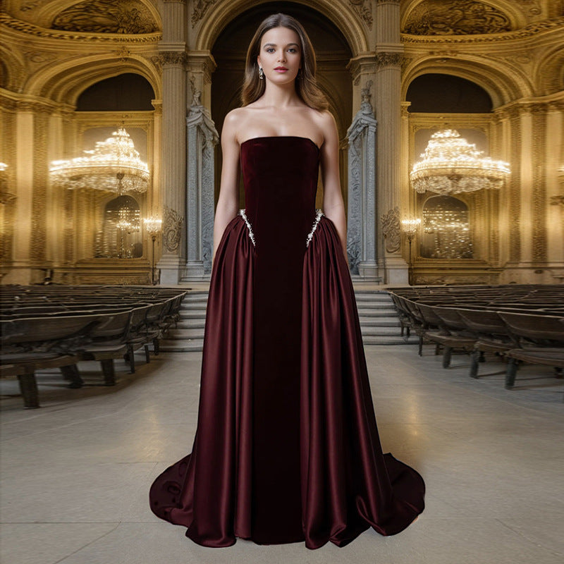 Maxi-mize Style — Strapless Maxi Design Dress