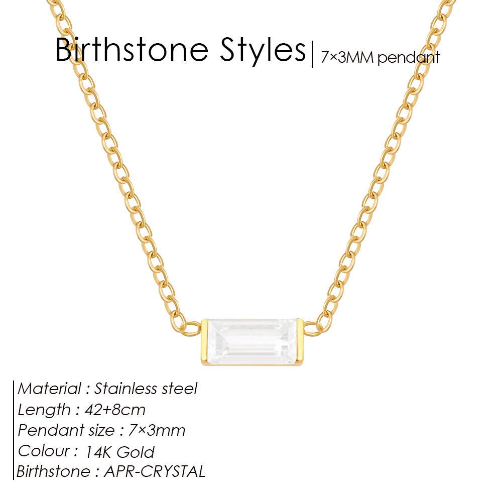 December Delight — 18K Gold-Plated Layered Choker with Birthstone
